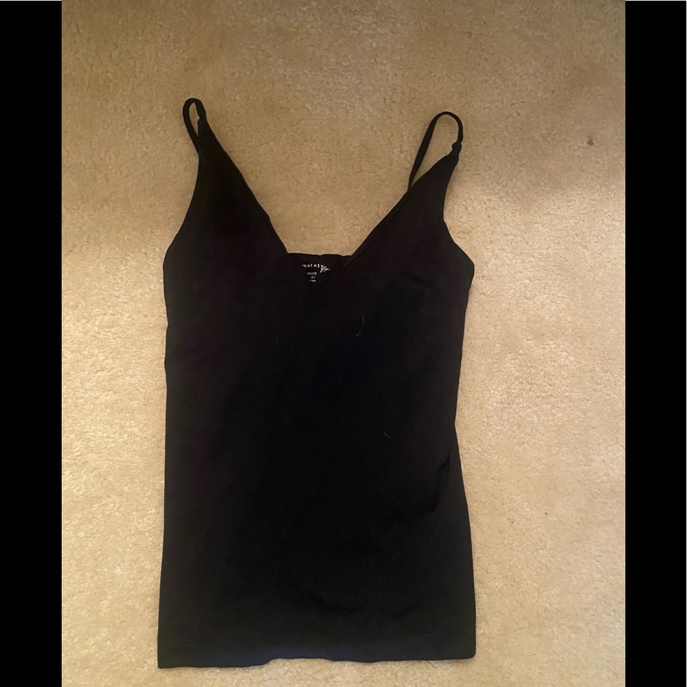 Free People camisole with built in shelf bra. Black. Size small.